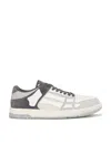 Amiri Distressed Low Top Sneakers With Skeleton Detail In Gray