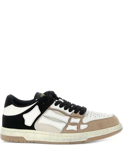 AMIRI DISTRESSED SKEL TOP LOW SNEAKERS