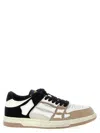 Amiri Skel Top Low Panelled Suede Sneakers In White