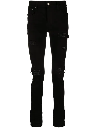AMIRI DISTRESSED SKINNY CUT JEANS - MEN'S - ELASTANE/COTTON/ELASTOMULTIESTER