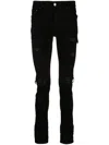 Amiri Distressed Slim-fit Jeans - Men's - Cotton/polyester/spandex/elastane In Black