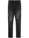 Amiri Distressed Skinny Jeans In Black