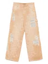 Amiri Tan Repair Jeans