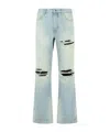 Amiri Distressed-effect Flared Jeans In Blue