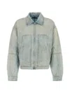Amiri Distressed-effect Denim Jacket In Blue