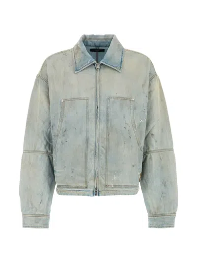Amiri Distressed-effect Denim Jacket In Blue