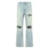 Amiri Distressed-effect Flared Jeans In Blue