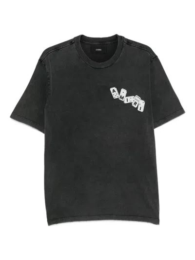 Amiri Domino Graphic T-shirt In Black
