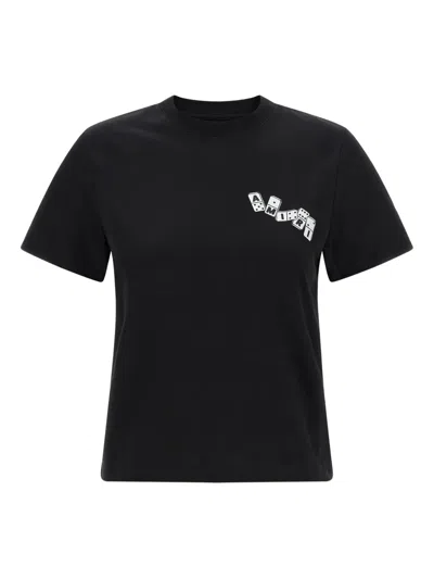 Amiri Domino Graphic T-shirt Short Sleeves Crew Neck In Black