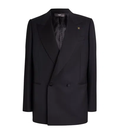Amiri Double-breasted Blazer In Black