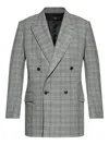 Amiri Long-sleeved Suit Jacket In Gray