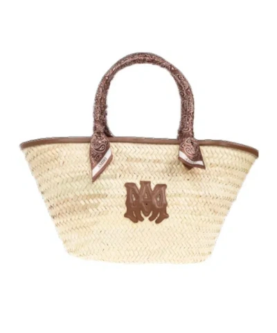 Amiri Double Handle Tote Bag In Brown