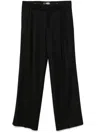 Amiri Double-pleat Trousers In Black