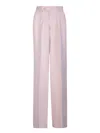 Amiri Pants With Wide Leg And Pleats In Pink