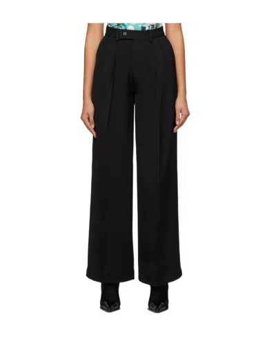 Amiri Double Pleated Twill Casual Pants In Black