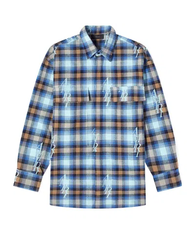 Amiri Double Pocket Shirt In Blue