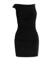 Amiri Black Off-the-shoulder Minidress In Black