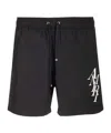 Amiri Drawcord Waist Beach Shorts