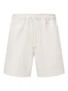 Amiri Elastic Waist Shorts In Neutral