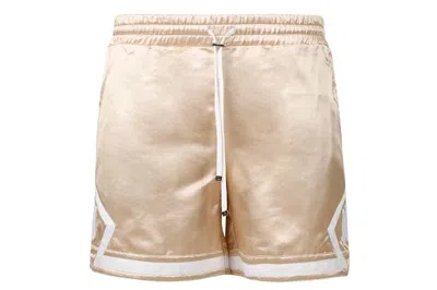 Pre-owned Amiri Drawstring Boxing Shorts Champagne/white