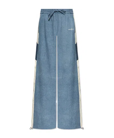 AMIRI DRAWSTRING CHAMBRAY TRACK PANTS