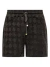 Amiri Drawstring Cotton-blend Shorts In Black