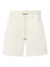 Amiri Drawstring Cotton Shorts In White