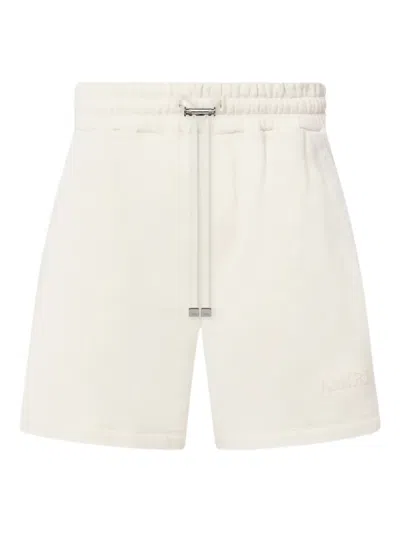 Amiri Drawstring Cotton Shorts In White