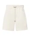 Amiri Drawstring Cotton Shorts In Neutral
