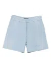Amiri Drawstring Pocket Shorts In Blue
