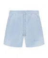 Amiri Drawstring Pocket Shorts In Blue