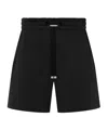 Amiri Logo-embroidered Drawstring Shorts In Black