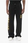 Amiri Drawstringed Ankle Varsity Sweatpants With Flocked Prints