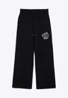 Amiri Dream Team Wide-leg Jogging Pants In Black
