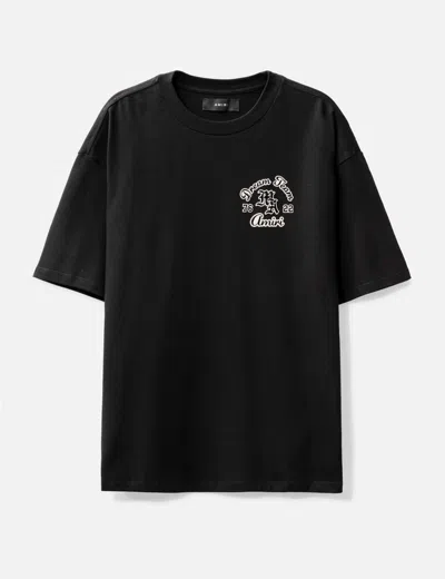 Amiri Cotton T-shirt With Dream Team Patch In Black