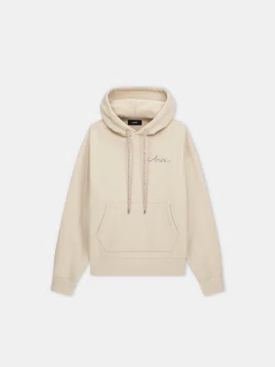 Amiri Dreamers Chain-stitch Crewneck Sweater In White