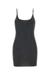 Amiri Wool Blend Mini Dress In Black