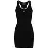Amiri Ma Embroidered Ribbed Racerback Mini Dress
