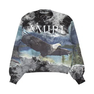 Pre-owned Amiri Eagle Bleach Out Crewneck 'multicolor' | Multi-color | Men's Size S