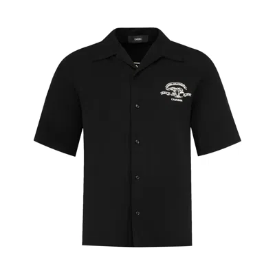 Pre-owned Amiri Eagle Camp Shirt 'black' | Men's Size L