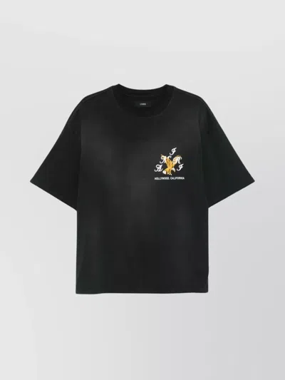 AMIRI EAGLE CREWNECK T-SHIRT EMBROIDERY