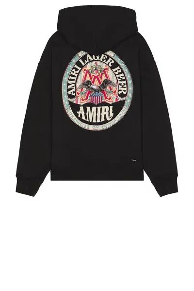 Amiri Eagle Oversized Hoodie In Black