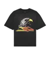 Amiri Mens Black Eagle Graphic-print Cotton-jersey T-shirt