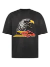 Amiri Mens Black Eagle Graphic-print Cotton-jersey T-shirt In Black