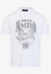 Amiri White Cotton T-shirt In White
