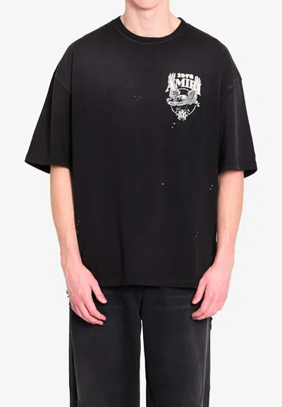 AMIRI EAGLE PRINTED OVERSIZED T-SHIRT