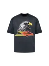 Amiri Mens Black Eagle Graphic-print Cotton-jersey T-shirt