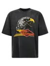 Amiri Mens Black Eagle Graphic-print Cotton-jersey T-shirt In Black