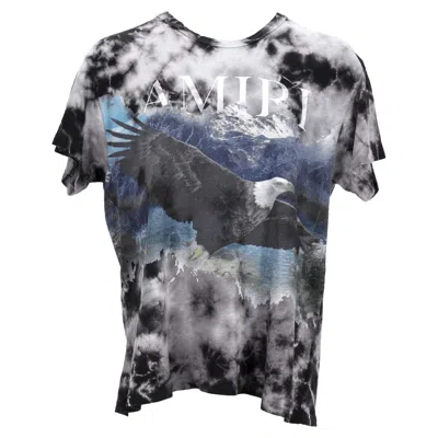 Amiri Eagle Tie Dye Short Sleeved T-shirt In Black Cotton