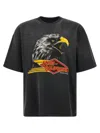 Amiri Eagle Oversized Crewneck T-shirt In Black